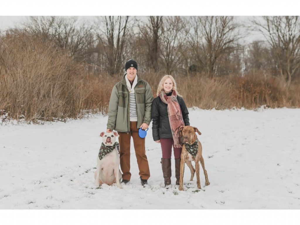 A Snowy Family Engagement Session | Samantha Zenewicz Photography