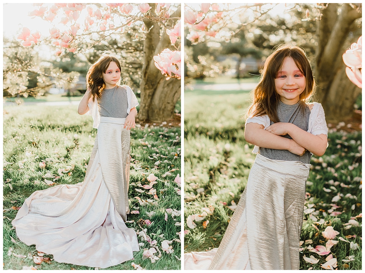 Spring Flower Children Portrait | Erie Pennsylvania Dress Up Portraits | Samantha Zenewicz Photography
