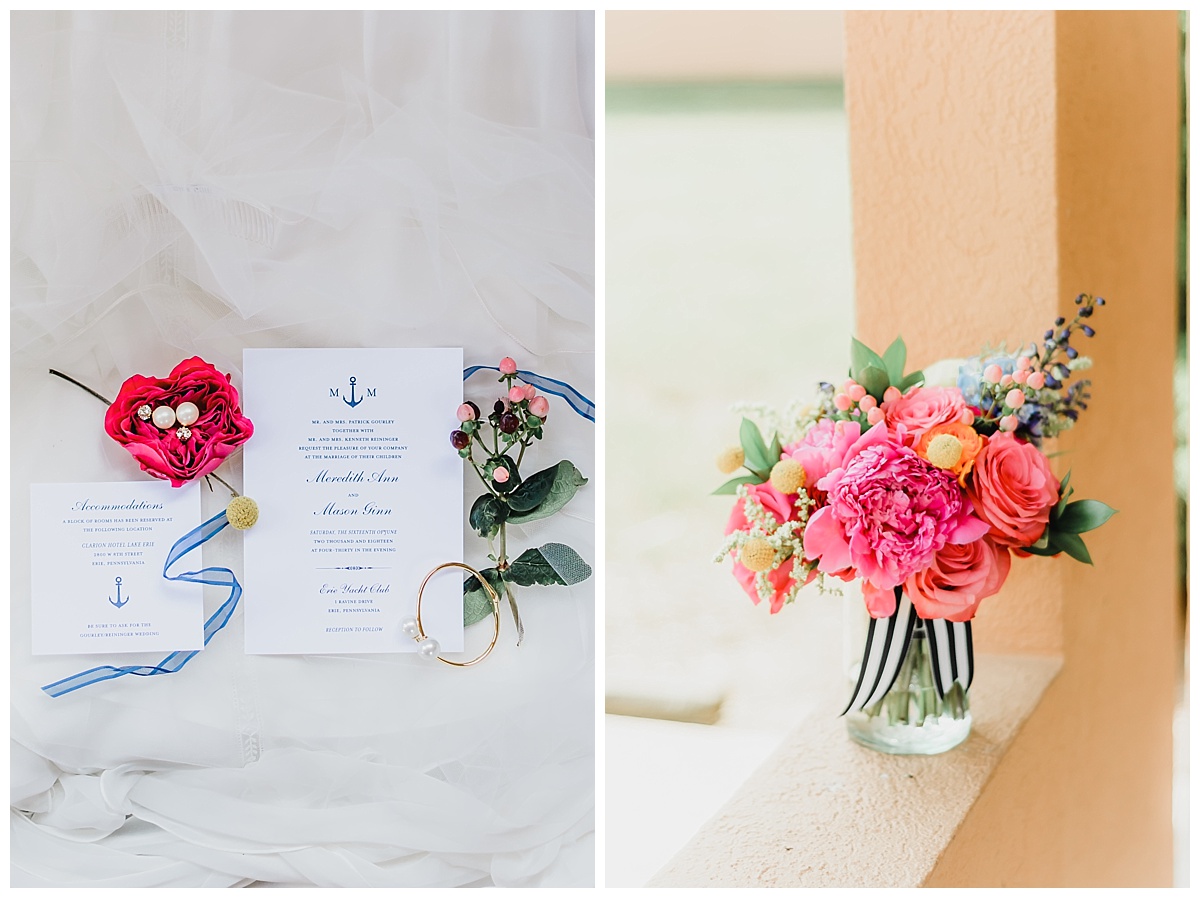 Bright and Vibrant Yacht Club Wedding | Lake Erie Pennsylvania | Samantha Zenewicz Photography