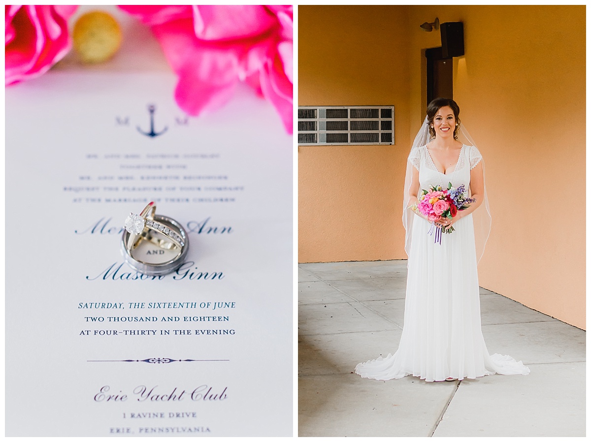 Bright and Vibrant Yacht Club Wedding | Lake Erie Pennsylvania | Samantha Zenewicz Photography