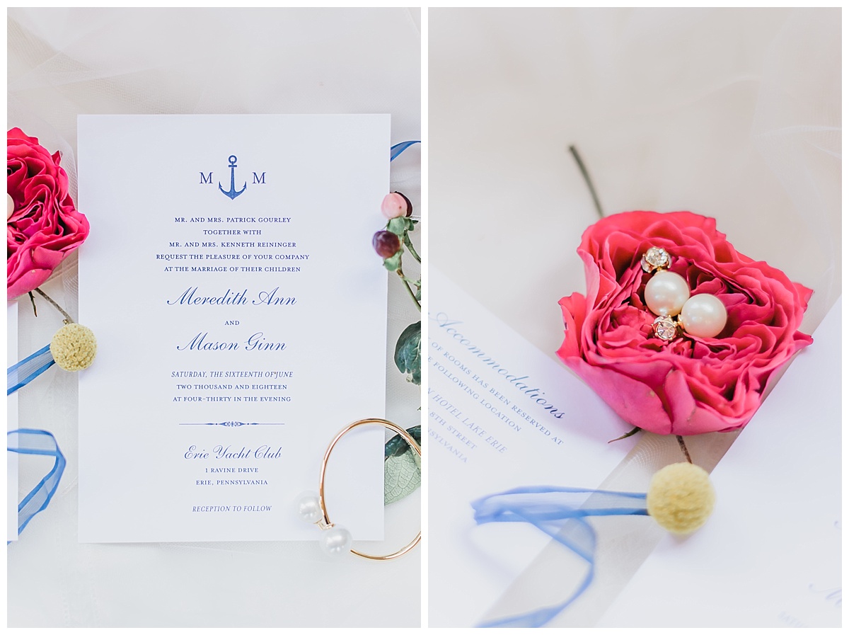 Bright and Vibrant Yacht Club Wedding | Lake Erie Pennsylvania | Samantha Zenewicz Photography