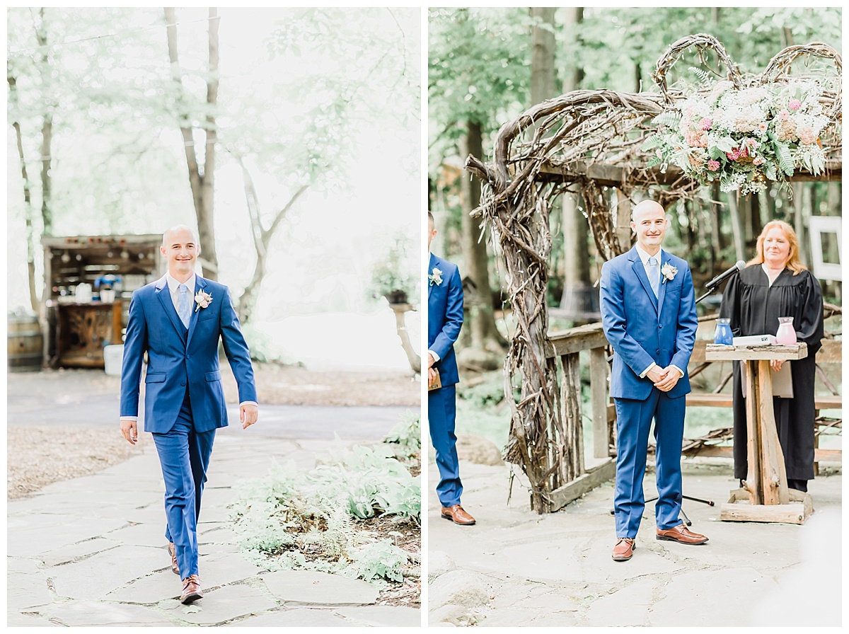 A Navy and Blush Rustic Wedding | Whispering Trees Manor | Edinboro Pennsylvania Wedding | Samantha Zenewicz Photography
