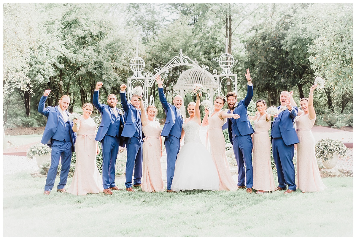 A Navy and Blush Rustic Wedding | Whispering Trees Manor | Edinboro Pennsylvania Wedding | Samantha Zenewicz Photography
