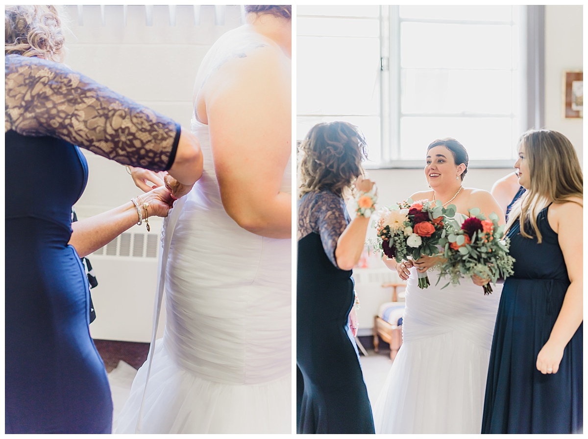 A Navy and Pink Autumn Lake Wedding | Edinboro Pennsylvania | Pennsylvania Wedding Photographer | Samantha Zenewicz Photography