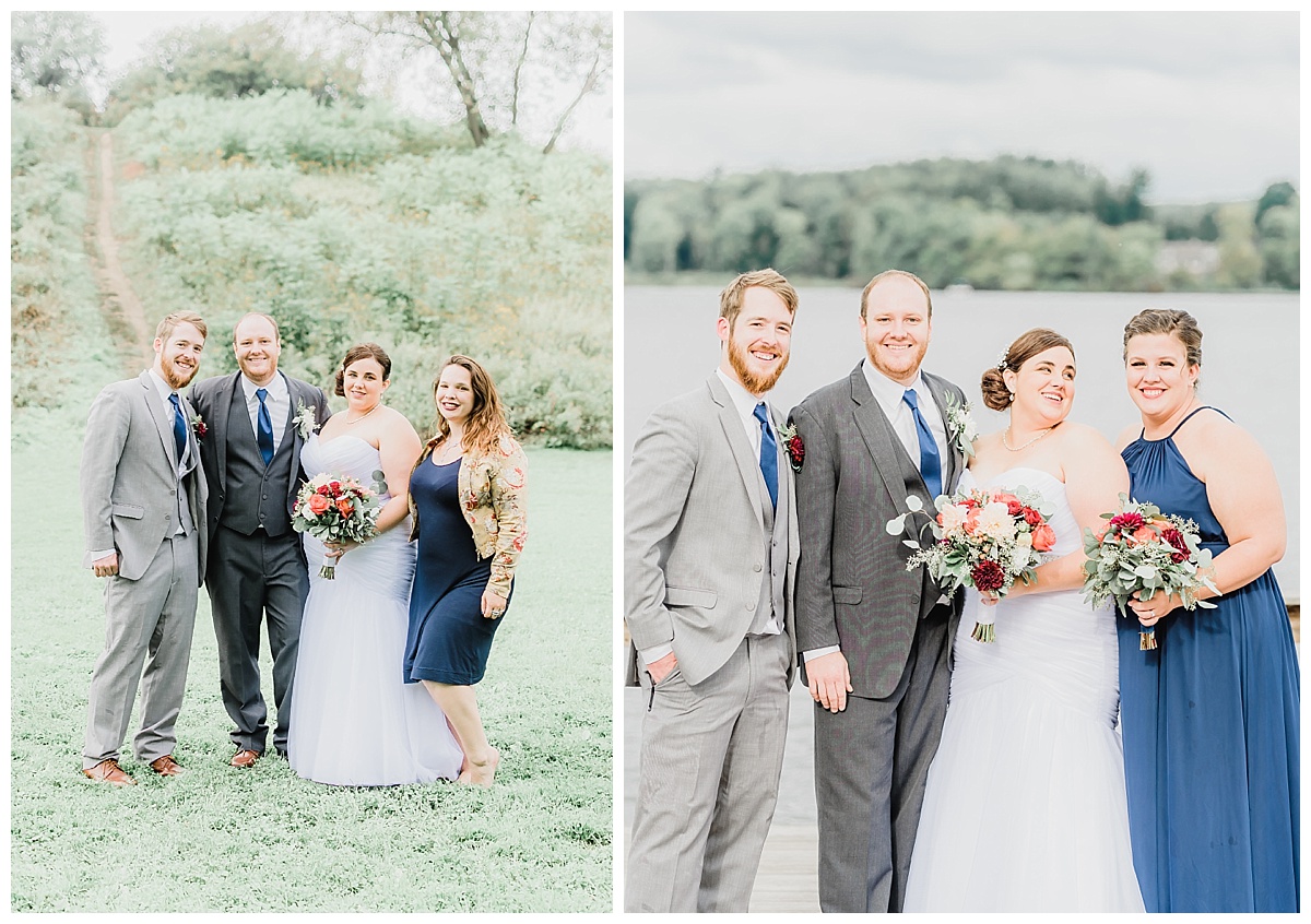 A Navy and Pink Autumn Lake Wedding | Edinboro Pennsylvania | Pennsylvania Wedding Photographer | Samantha Zenewicz Photography