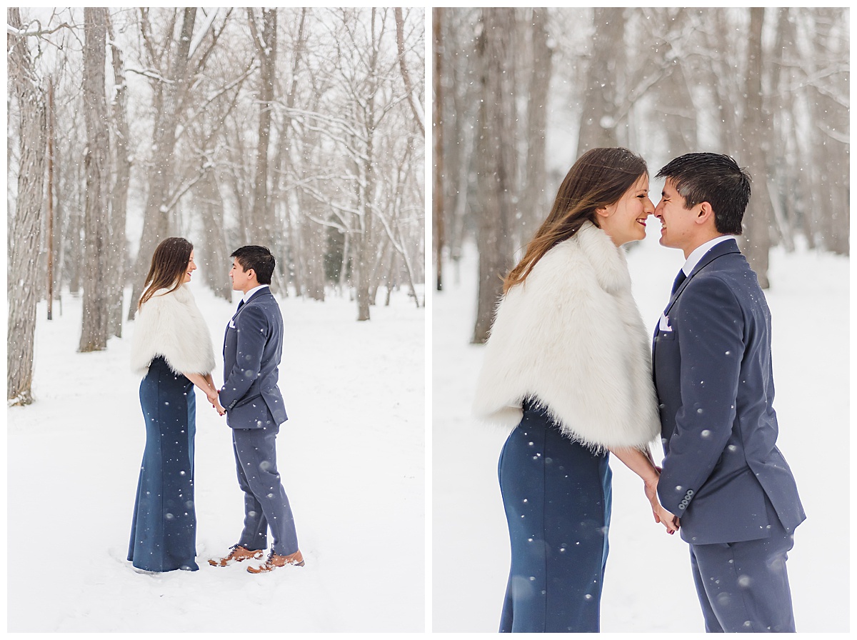 A Snowy Engagement Session on Presque Isle | Erie Pa Engagement | Samantha Zenewicz Photography