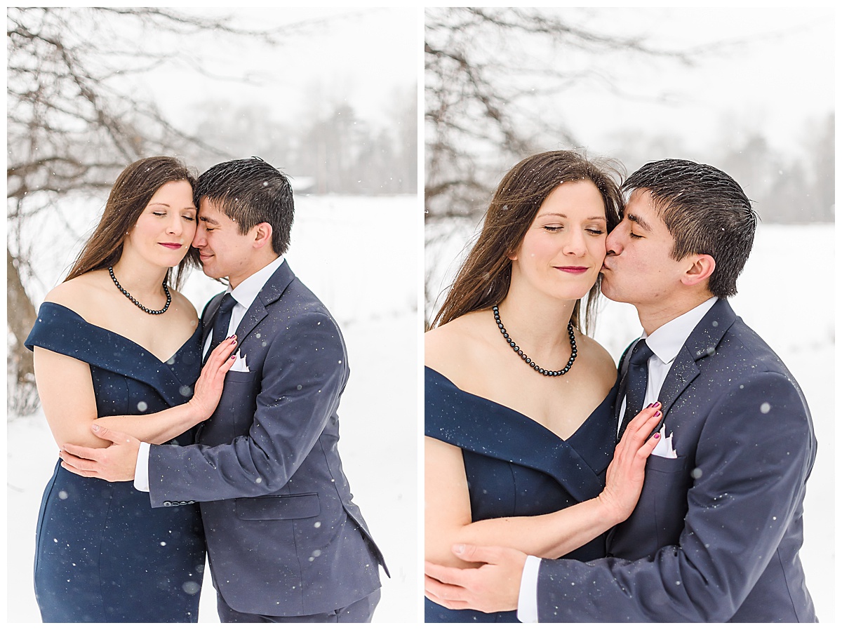 A Snowy Engagement Session on Presque Isle | Erie Pa Engagement | Samantha Zenewicz Photography