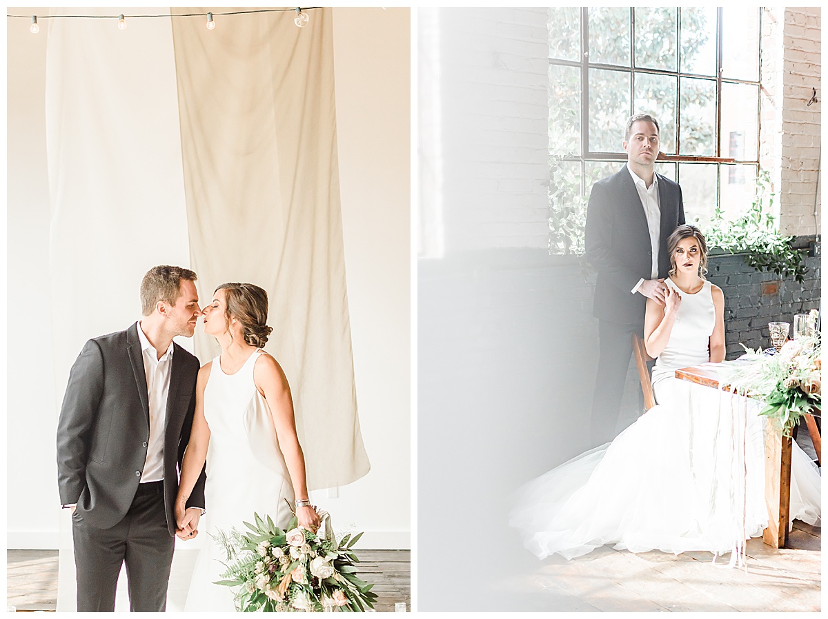 Black & Blue Edgy Glam Wedding | Forest Hall Chatham Mills Wedding | North Carolina Wedding | Samantha Zenewicz Photography
