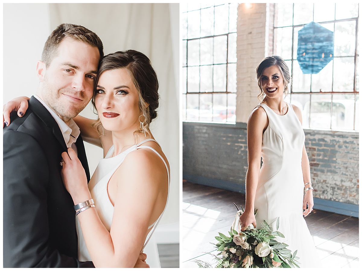 Black & Blue Edgy Glam Wedding | Forest Hall Chatham Mills Wedding | North Carolina Wedding | Samantha Zenewicz Photography