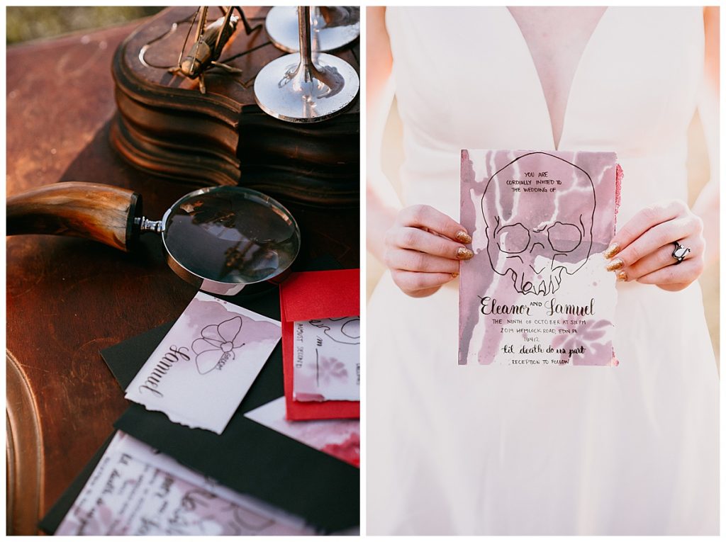 Halloween Styled Shoot | Wedding Inspiration | Spooky Romance
