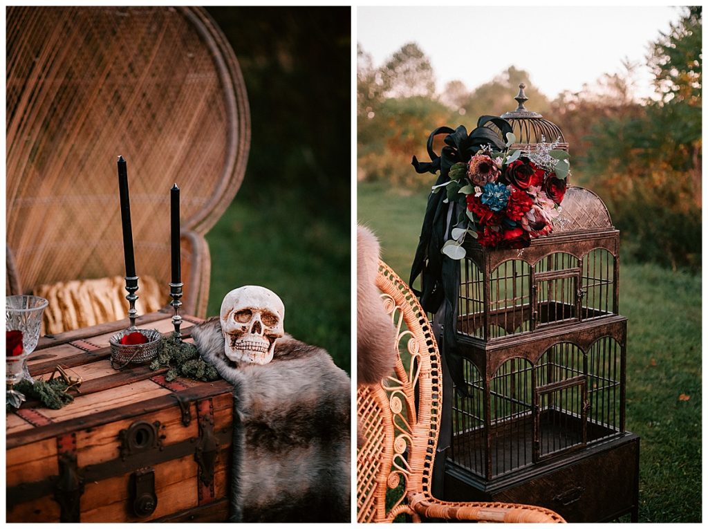 Halloween Styled Shoot | Wedding Inspiration | Spooky Romance