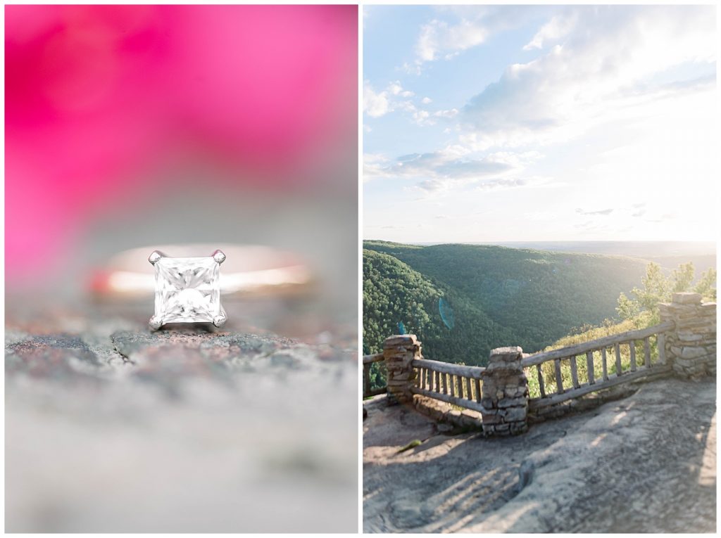 Spring Mountaintop Engagement Session | Cooper's Rock Overlook | West Virginia Photographer | Samantha Zenewicz Photography