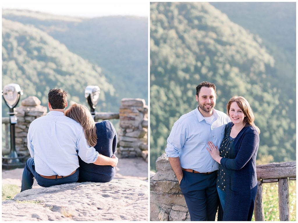 Spring Mountaintop Engagement Session | Cooper's Rock Overlook | West Virginia Photographer | Samantha Zenewicz Photography